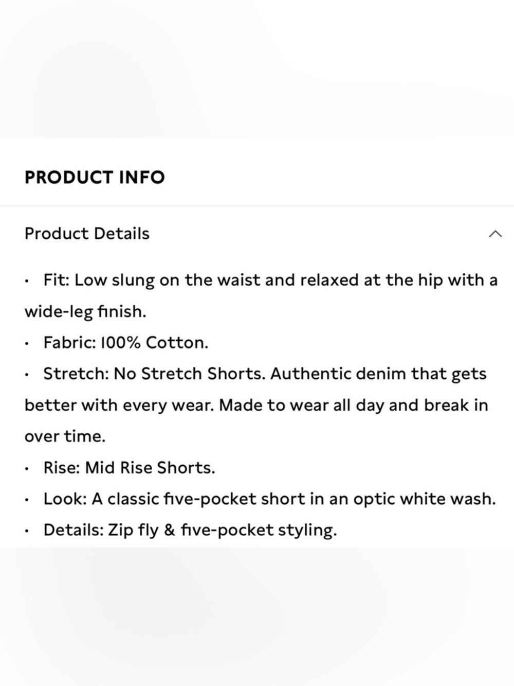 GAP Mid Rise Longline White Denim Shorts - Picture 7 of 7